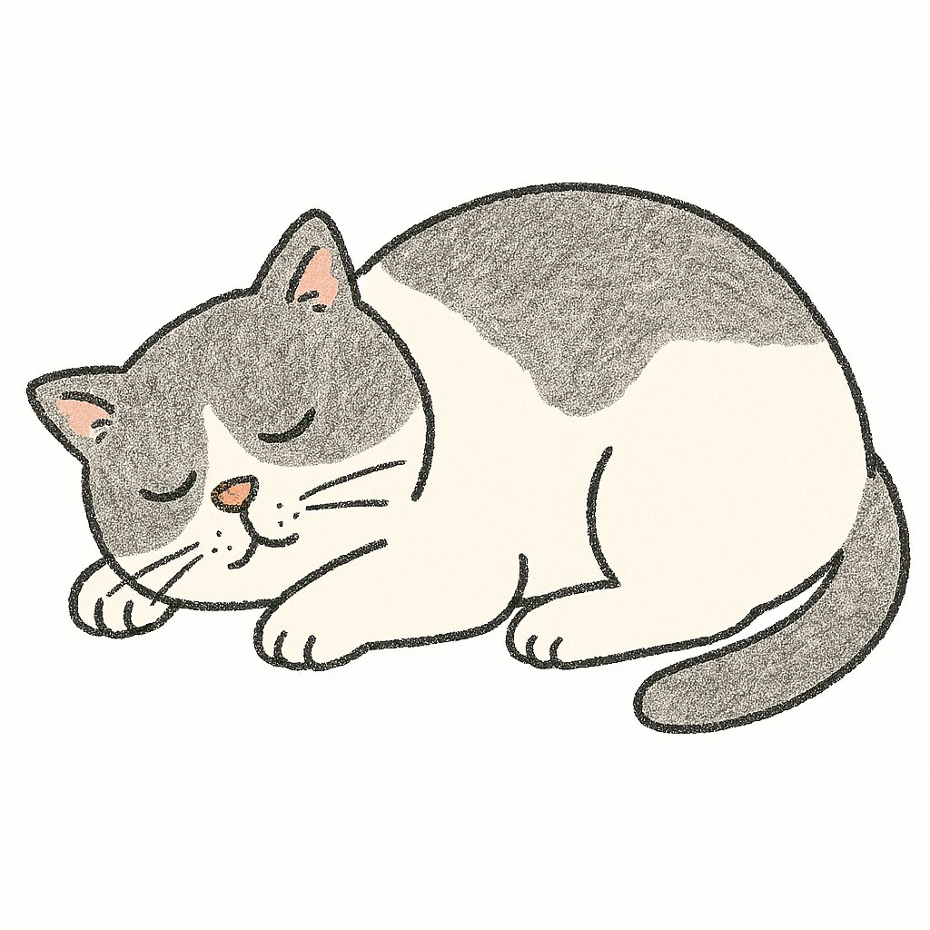 寝てるトム