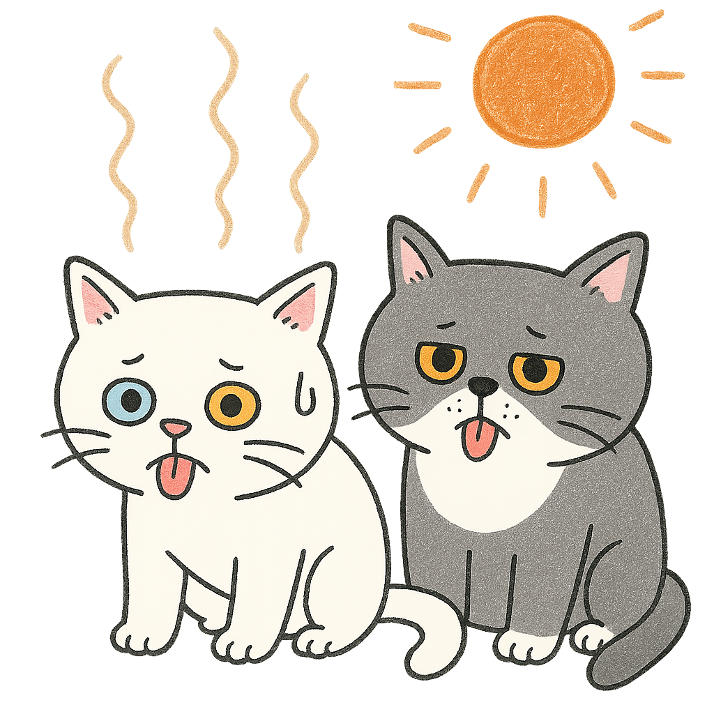 暑い猫